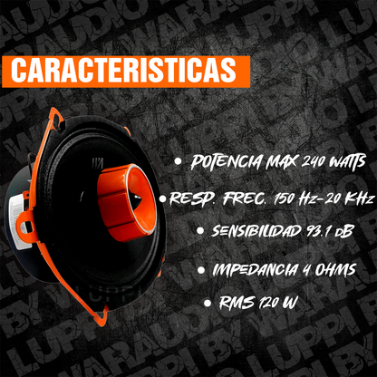 WAR AUDIO ROCKPRO57 Bocinas 5x7 Pulgadas 240W 6x8 Ford 1 Par